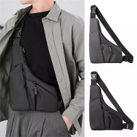 Mode Antidiefstal Heren Borstas Casual Buiten Sport Waterdichte Fietstraingle Tas met Meerdere Compartimenten