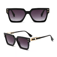 Mode Retro Vierkant Zonnebril Vrouwen Mannen UV400 Bescherming Zonnebril voor Buitenreizen