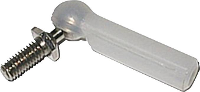 Modelcraft Messing, Kunststof Kogelkop Met buiten  en binnenschroefdraad M2 M2 1 stuk(s)