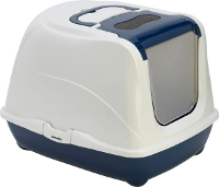 Moderna Kattenbak Flip Cat Jumbo Donkerblauw 58x42x45 Cm