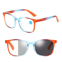 Modieuze Progressieve Fotochromatische Leesbril Anti Blauw Licht HD UV Bescherming Lichtgewicht Presbyopie Bril