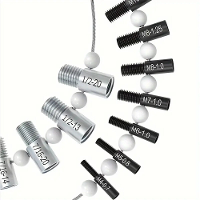 Moer en bout draad controle Inch & Metric 26 Mannelijke/Vrouwelijke meters RVS 14 Inch & 12 Metric draad controle