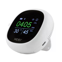 Moes Tuya bluetooth Luchtkwaliteit Kooldioxide Detector met Alarmklok Slimme Temperatuur Vochtigheid Lucht Tester APP Dr