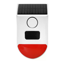 MOES Tuya Smart Buiten Sirene Alarm 120dB Zonne energie WiFi Sirene met Afstandsbediening PIR Sensor IP65 Waterdicht Wer