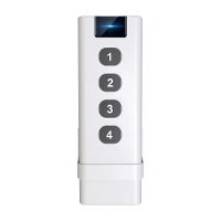 Moes Tuya Smart Zigbee Scene Switch 4 Gang 12 Scenes Afstandsbediening Tuya Zigbee Hub Vereist Geen Beperkingen op Appar