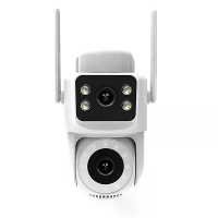 MOES WiFi Tuya IP Camera 8MP HD Dubbele Lens Slimme Beveiligingscamera 300 Pan 90 Kantelen Kleurrijke Nachtzicht Bewegin