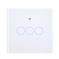 MOES WS EU Tuya Matter WiFi Slimme Lichtschakelaar Glazen Aanraakbediening Vuurvast Neutrale Draad Vereist Timerfunctie