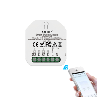 MoesHouse BM 104BN Smart Bluetooth schakelmodule Aan / uit Relais App Afstandsbediening 2 weg Tuya Smart Home Draadloze