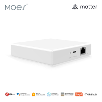 Moes Matter Slimme Zigbe Home Bridge Matter Bedrade Gateway Hub Ondersteuning voor Spraakbesturing via Alexa Google Siri