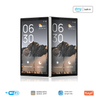 Moes Tuya Smart Home US Bedieningspaneel 5 inch WiFi Schakelpaneel Ingebouwde Zigbee Gateway&Alexa Multifunctioneel Cent