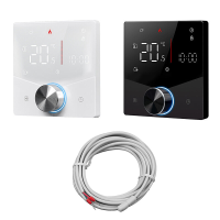 Moes Tuya Smart Home WiFi knopthermostaat voor elektrische verwarming LCD scherm Mobiele telefoon APP bediening Touchscr