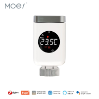 Moes Tuya Zigbe WiFi TRV Slimme thermostatische radiatorklep APP op afstand Temperatuurregeling Timingfunctie Stembedien