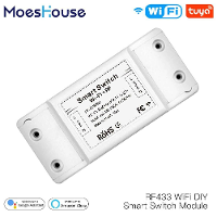 Mouehouse RF433 + WiFi DIY Slimme Schakelmodule RF433 Afstandsbediening voor Slimme Automatisering Smart Life/Tuya Werkt