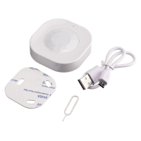 MoesHouse MS SPS Smart WiFi PIR Bewegingssensor Menselijke detector Infrarood Menselijke inductie ontvanger USB oplaadve