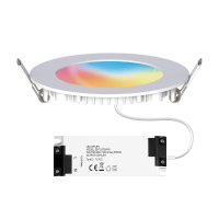 MoesHouse Slimme Thuis Led6w Inbouwspot Rgb Warm en Koud Licht App Timing Afstandsbediening Dunne Schijnwerper Werkt met