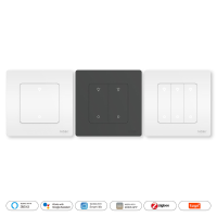 MoesHouse Smart ZigBe Dimmer EU Plug Dimbaar 1 3Gang Timer Functie APP Afstandsbediening Werken met Alexa Google Thuis