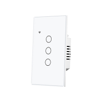MoesHouse Tuya Slimme WiFi Lichtschakelaar US stekker 1/2/3/4 Gang Glas Touch Paneel APP Afstandsbediening Timing Functi