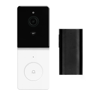 MoesHouse Tuya Smart WiFi Videodeurbel 1080P HD 140° Groothoek Beweging Detectie 2 Way Audio IP65 Waterdicht 5000mAh Bat