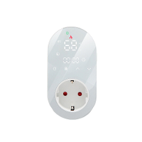 Tuya WiFi 16A Digitale Thermostaat Stopcontact EU Plug Touchscreen Timing Dual Temperature Controller Draadloze APP Moni