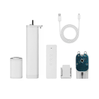 MoesHouse Tuya ZigBee3.0 Gordijnmotor met Lithiumbatterij oplaadbaar en verwijderbaar met afstandsbediening werkt met Al