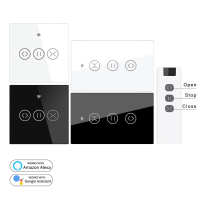 MoesHouse US EU WiFi RF433 Smart Touch gordijn Rolgordijnen Motorschakelaar Tuya Smart Life app Afstandsbediening Werkt