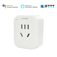 MoesHouse WiFi Slimme Stekker 10A 2500W Slimme Regelbare Draadloze Plug voor Slimme Huisautomatisering