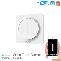 MoesHouse WiFi Smart Touch Light Dimmer Touch Timer Helderheid Geheugen Smart Life / Tuya APP Afstandsbediening Werken m