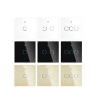 MoesHouse ZigBee3.0 AC100 250V 50 / 60Hz Smart Life / Tuya EU Wall Touch Smart Light Switch voor neutrale draad / geen n