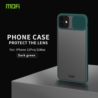 Mofi Anti Hacker Gluren Glijdende Lens Beschermhoes Antikras Doorschijnend Beschermend Voor iPhone 12 Pro / Voor iPhone