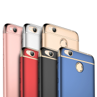 Mofi Luxury 3 In 1 Plating Frame Splicing Pc Hard Case For Xiaomi Redmi 4x/redmi 4x Global Edition
