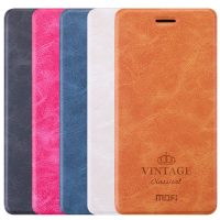 Mofi Luxury Card Wallet Stand Smart Sleep Leather Flip Case For Xiaomi Redmi Note 4
