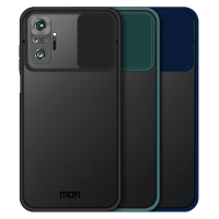 MOFI voor Xiaomi Redmi Note 10 Pro/Redmi Note 10 Pro Max Case Anti Hacker Peeping Slide Lens Cover Schokbestendig Anti k