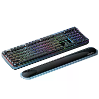 MOFii 708 Drie Modus Transparante Gaming Toetsenbord met Handondersteuning 105 toetsen RGB achtergrondverlichting Ergono