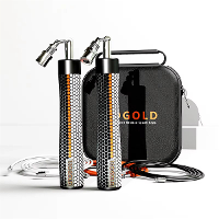 Mogold Gewogen Springtouwen Verstelbare Lengte Gewichten 360 Graden Rotatie Ergonomische Grip Springtouw voor Fitness Sp