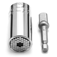 Mohoo 2 Pcs Socket Set 7 19mm Universal Key Tools Torque Ratchet Wrench Set
