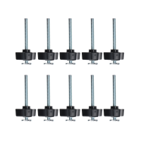 Set van 10 T bouten en  moeren M8 Houtbewerkingsgereedschap Jigs Schroefsleuf Bevestigingsmiddel en doorlopende moer Ver