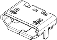 Molex 105017 1001 Micro USB Bus 1 stuk(s)