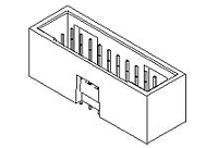 Molex 15800163 Male header, inbouw (standaard) Inhoud: 1 stuk(s) Tube