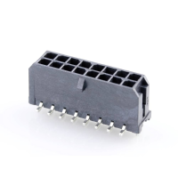 Molex 430451617 Male header, inbouw (standaard) Totaal aantal polen: 16 Rastermaat: 3.00 Mm Inhoud: 1 stuk(s) Tape on Full reel