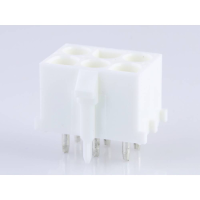 Molex 432550083 Male behuizing (board) Totaal aantal polen: 6 Rastermaat: 6.35 Mm Inhoud: 1 stuk(s) Tray