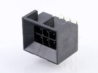 Molex 444280603 Male header, inbouw (standaard) Totaal aantal polen: 6 Inhoud: 1 stuk(s) Tray