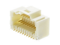 Molex 5015712007 Male header, inbouw (standaard) Totaal aantal polen: 20 Rastermaat: 1 mm Inhoud: 1 stuk(s) Tape on Full reel