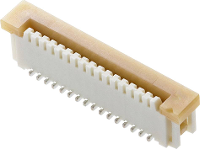 Molex 526101433 FFC/FPC aansluiting Totaal aantal polen: 14 Rastermaat: 1 mm Inhoud: 1 stuk(s) Tape on Full reel