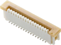 Molex 526102233 FFC/FPC aansluiting Totaal aantal polen: 22 Rastermaat: 1 mm Inhoud: 1 stuk(s) Tape on Full reel