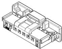 Molex 5601230804 Female behuizing (kabel) Inhoud: 1 stuk(s)