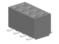 Molex 873401824 Female header, inbouw (standaard) Totaal aantal polen: 18 Rastermaat: 2.00 Mm Inhoud: 1 stuk(s) Tube