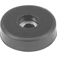 Monacor HF 140 Apparaatvoet Zwart 1 stuk(s)