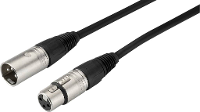 Monacor MECN 1500/SW XLR Kabel [1x XLR stekker   1x XLR bus] 15 m Zwart
