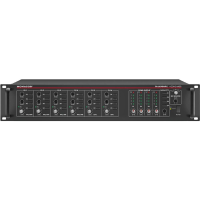 Monacor PA 6040MPX PA voorversterker 4 kanaals 4 zones