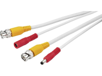 Monacor VSC 100/WS CCTV, Stroom, Video Verlengkabel 10 m Wit